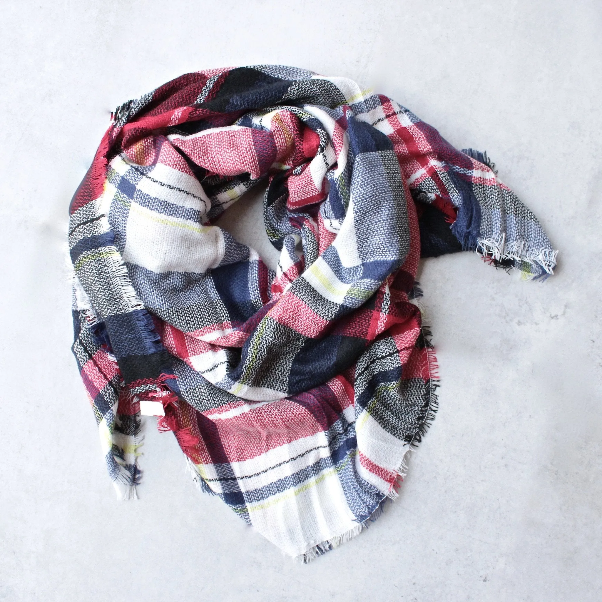 Oversize Plaid Blanket Scarf in More Colors