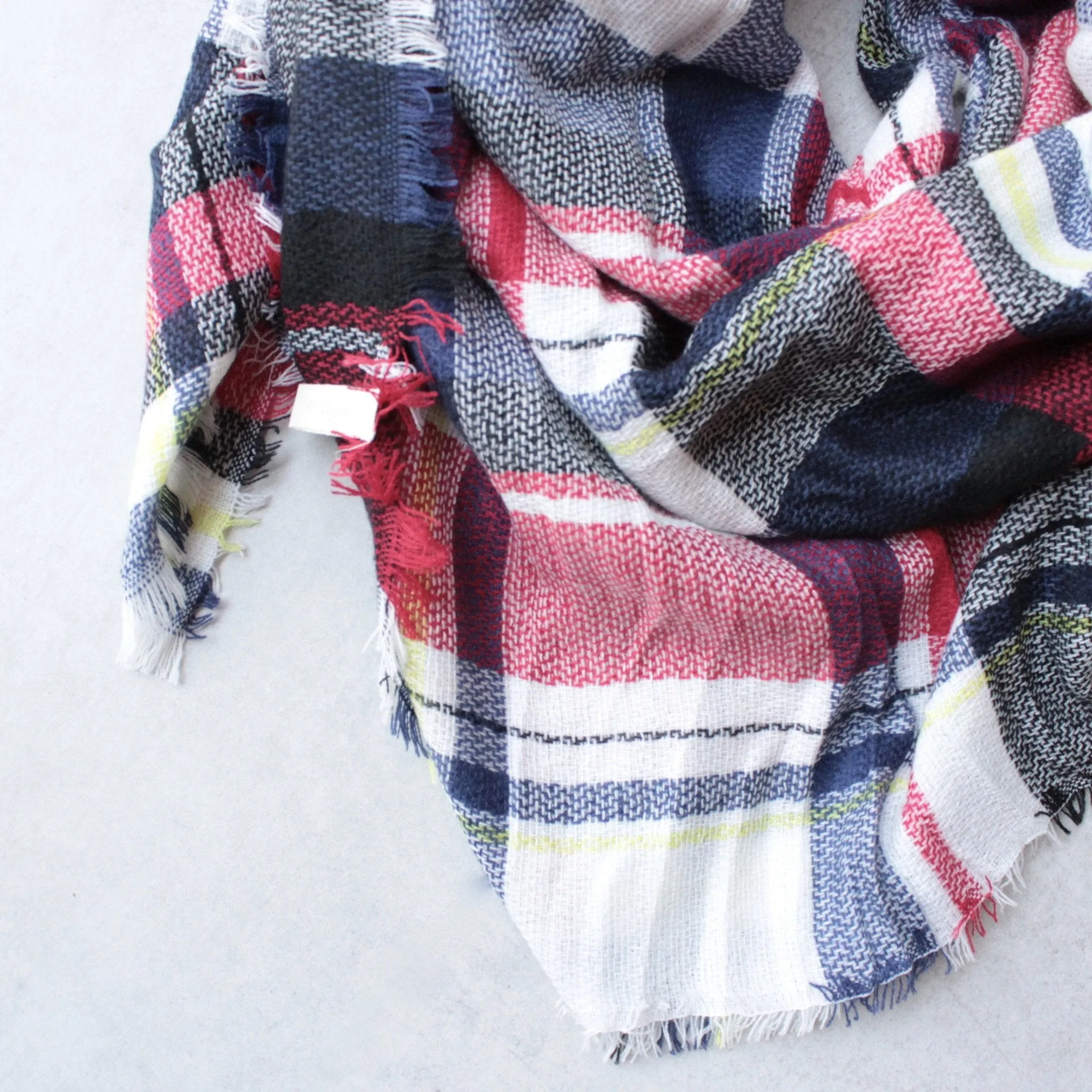 Oversize Plaid Blanket Scarf in More Colors