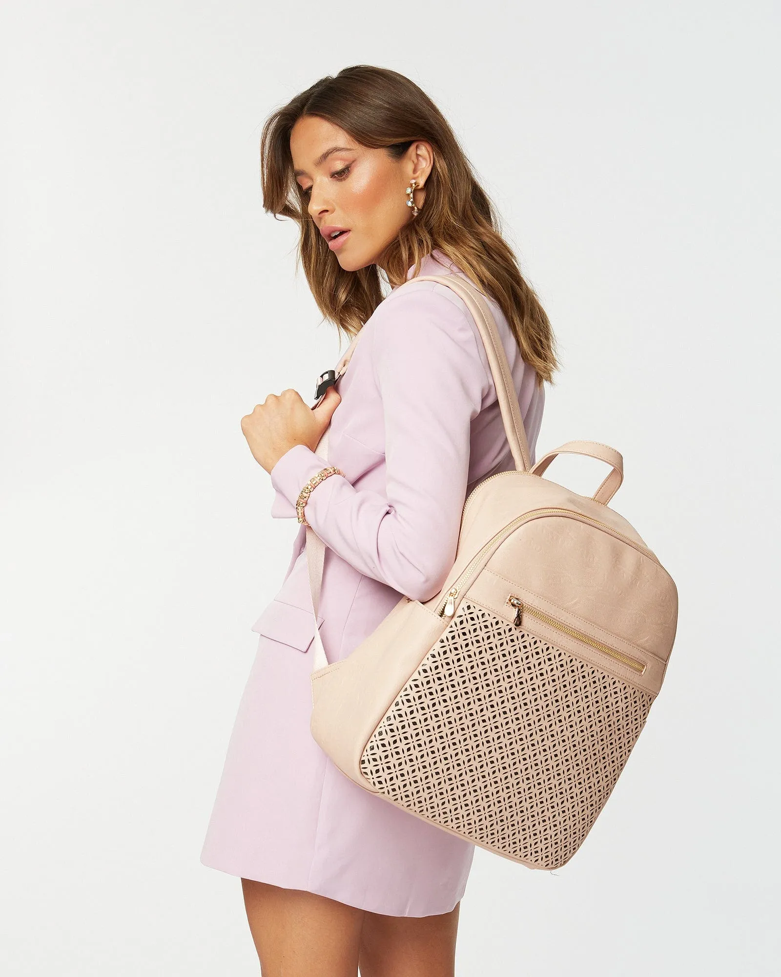 Pink Tabea Laptop Backpack