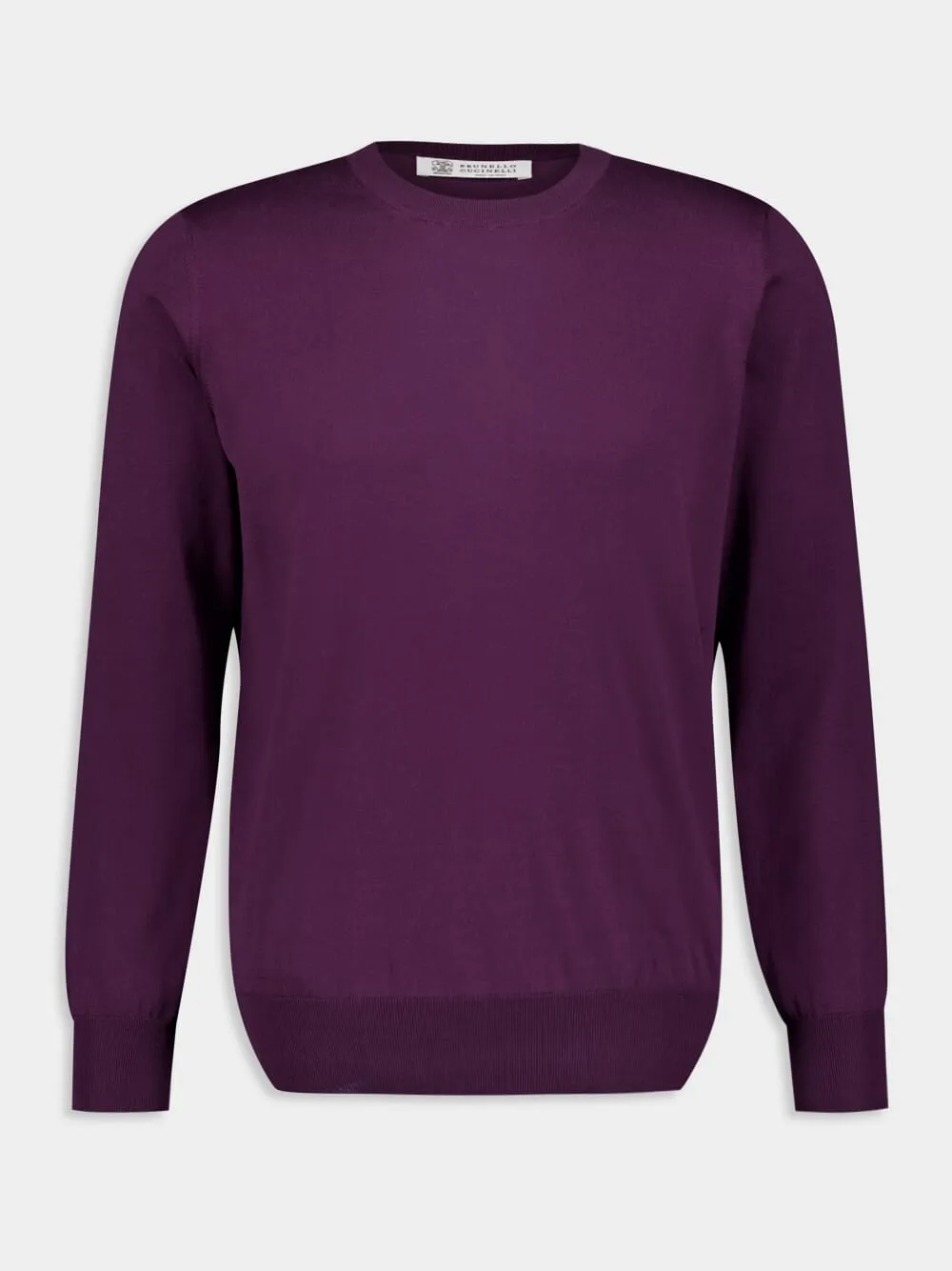 Plum Cotton Sweater