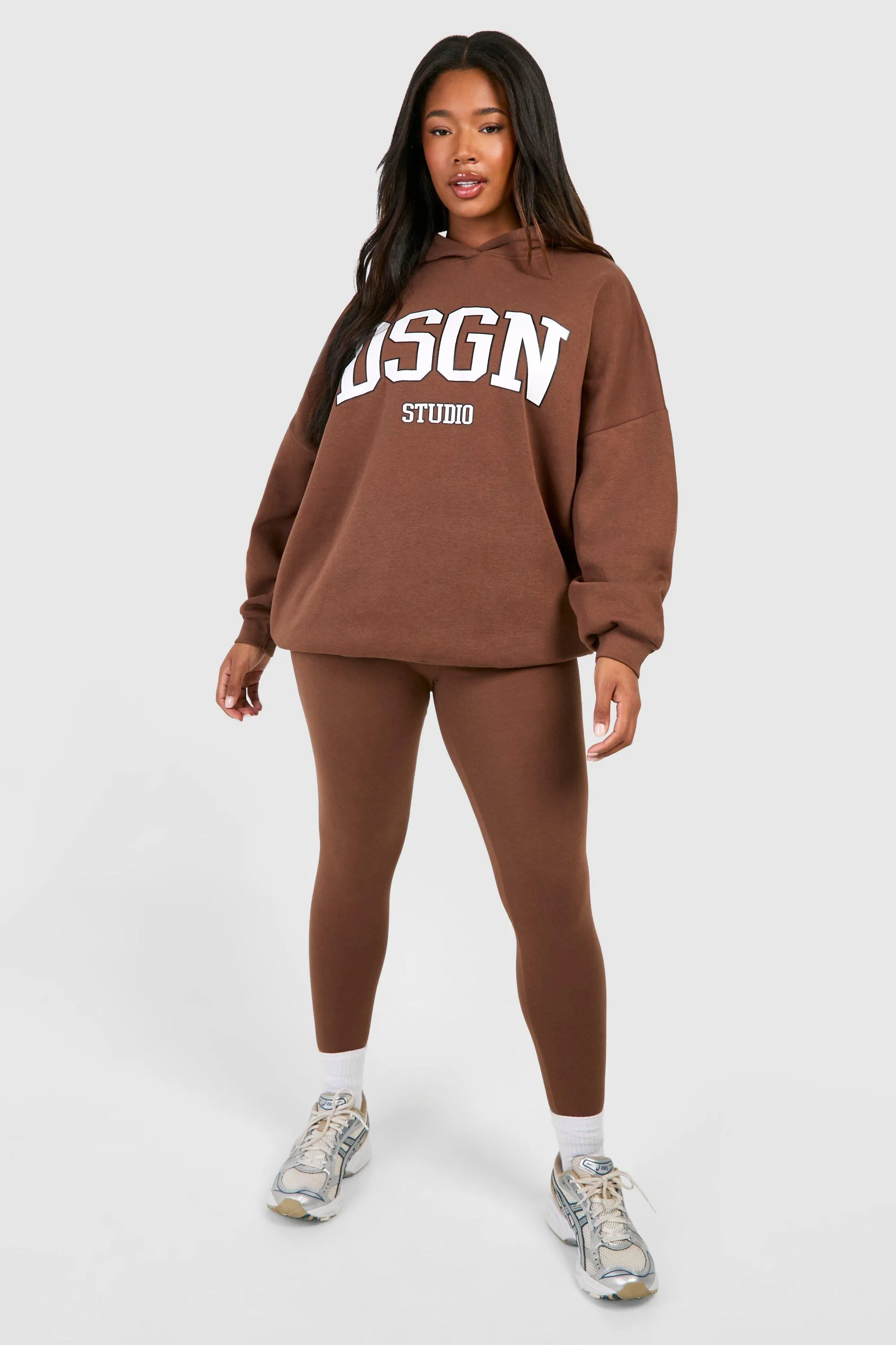 Plus Dsgn Hoodie And Legging Set