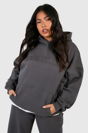 Plus Dsgn Studio Self Fabric Applique Oversized Hoodie