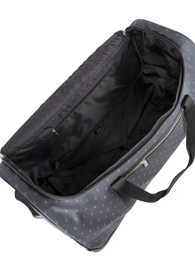 Polo Signature Luggage Trolley Duffel Black