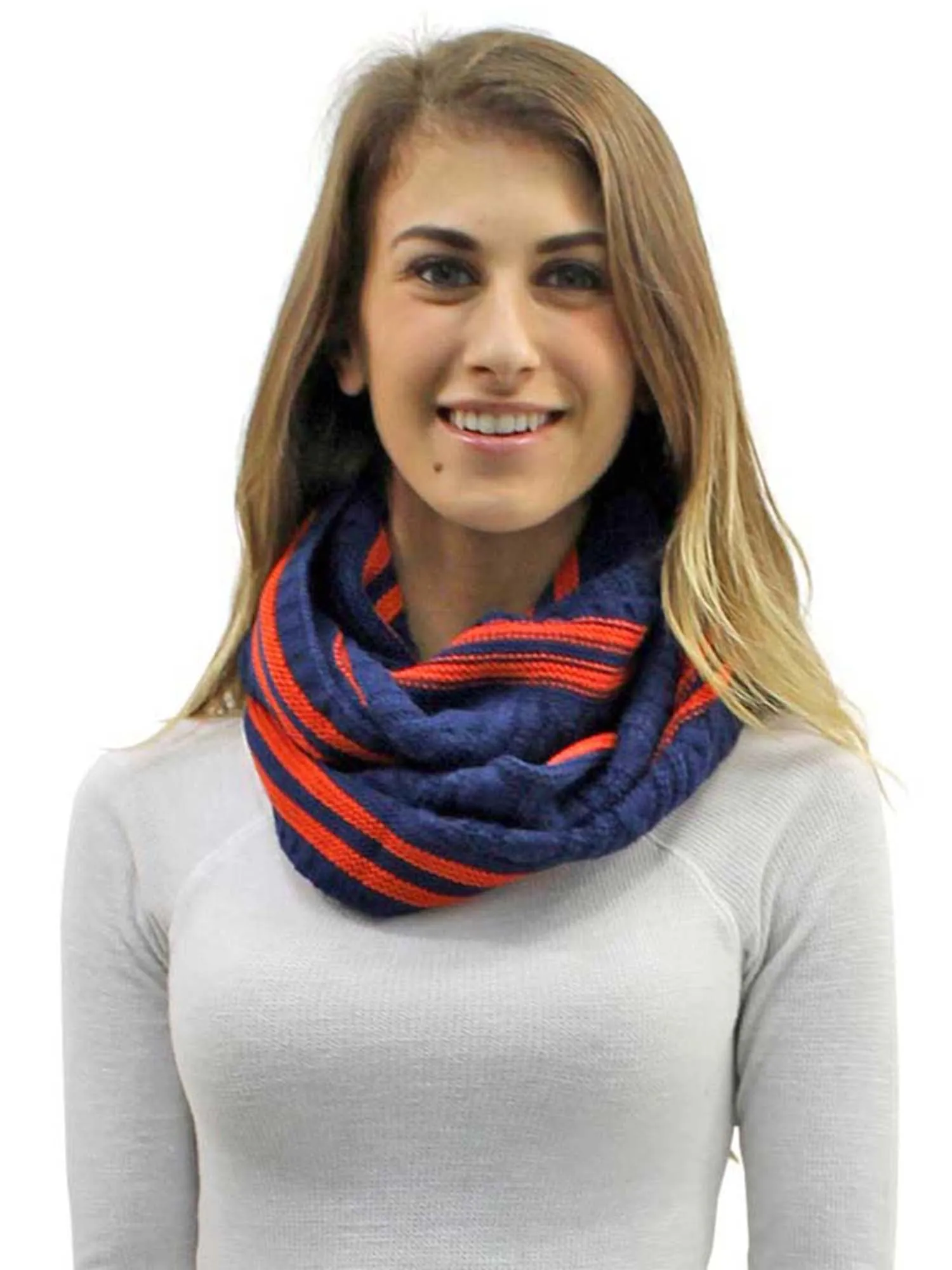 Preppy Cable Knit Infinity Scarf