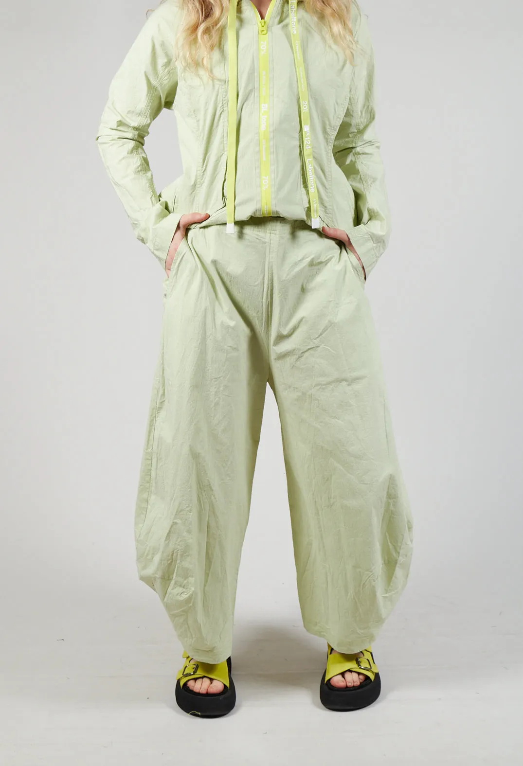 Pull On Balloon Trousers in Sun Check