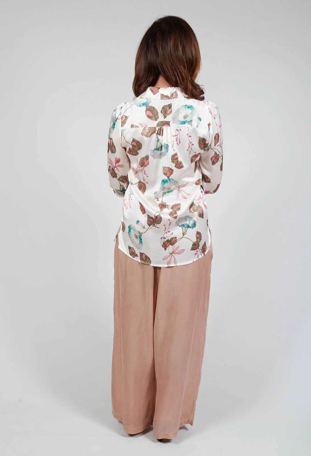 Pull on Straight Trousers in Amaretto Cloud