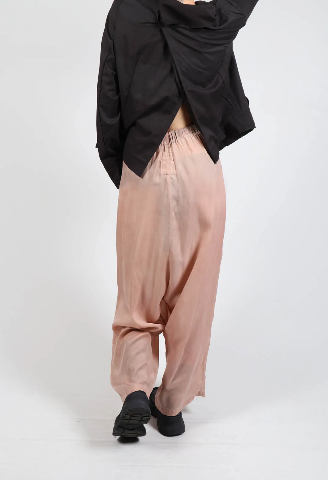 Pull on Straight Trousers in Amaretto Cloud