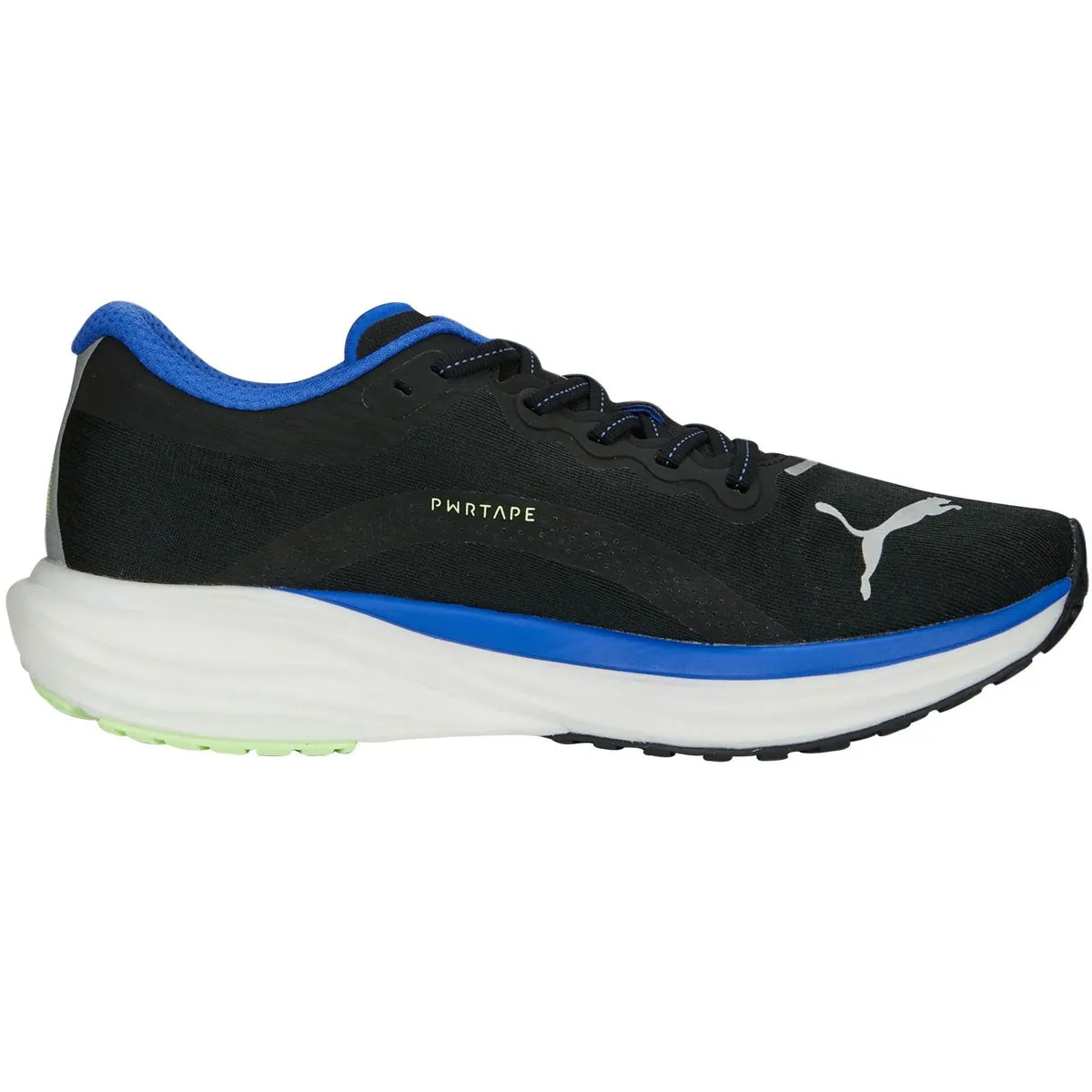 Puma Deviate Nitro 2 Running Shoes - Mens - Puma Black/Royal Sapphire/Fizzy Lime