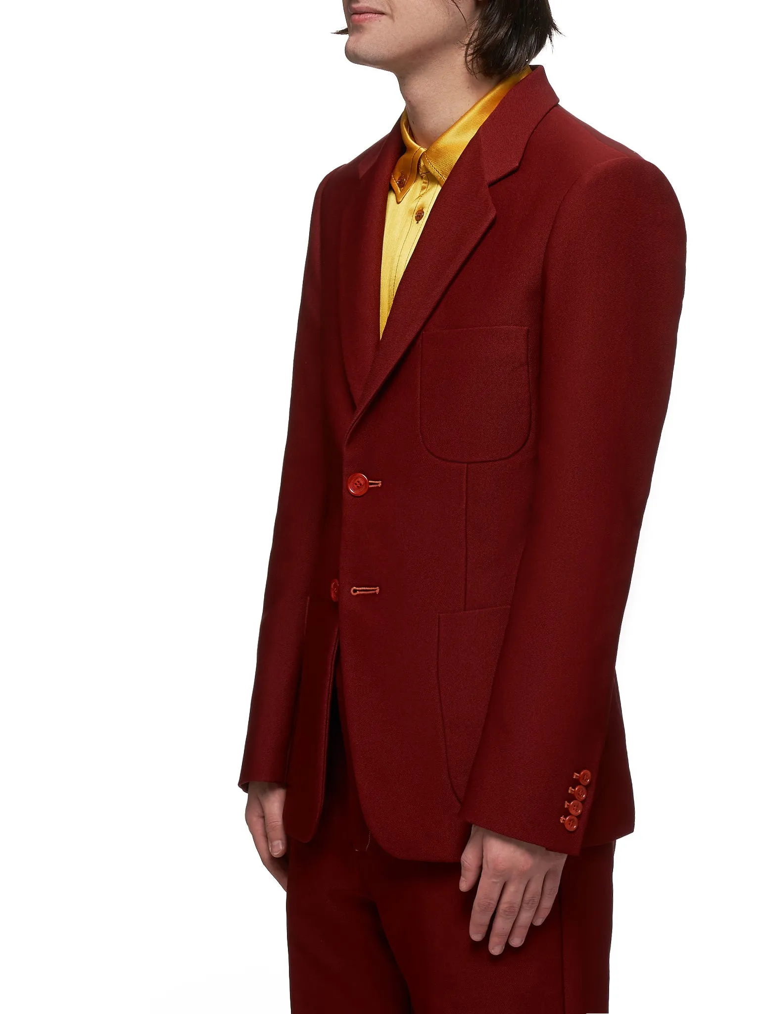 Roger Technical Twill Blazer (M7SY101-BURGUNDY)