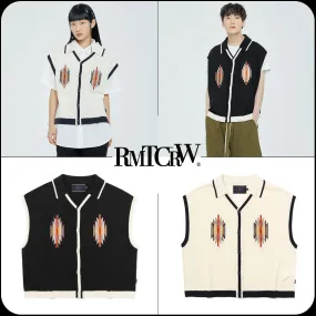 ROMANTIC CROWN  |[ROMANTIC CROWN]★ETHNIC COLLAR KNIT CARDIGAN