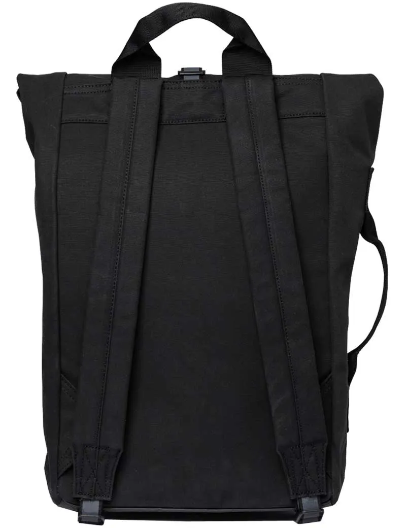 Sandqvist Dante Vegan Rolltop Backpack Black With Coating