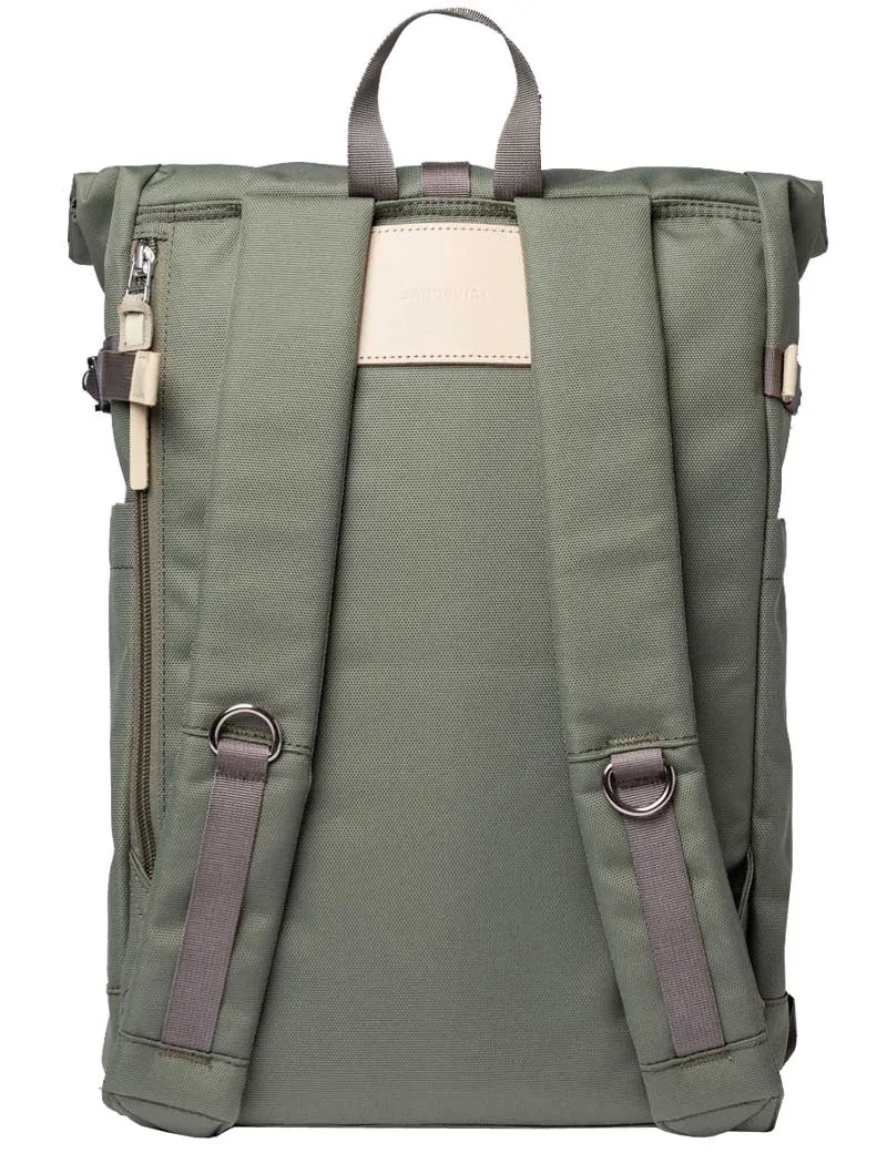 Sandqvist Ilon Rolltop Backpack Clover Green