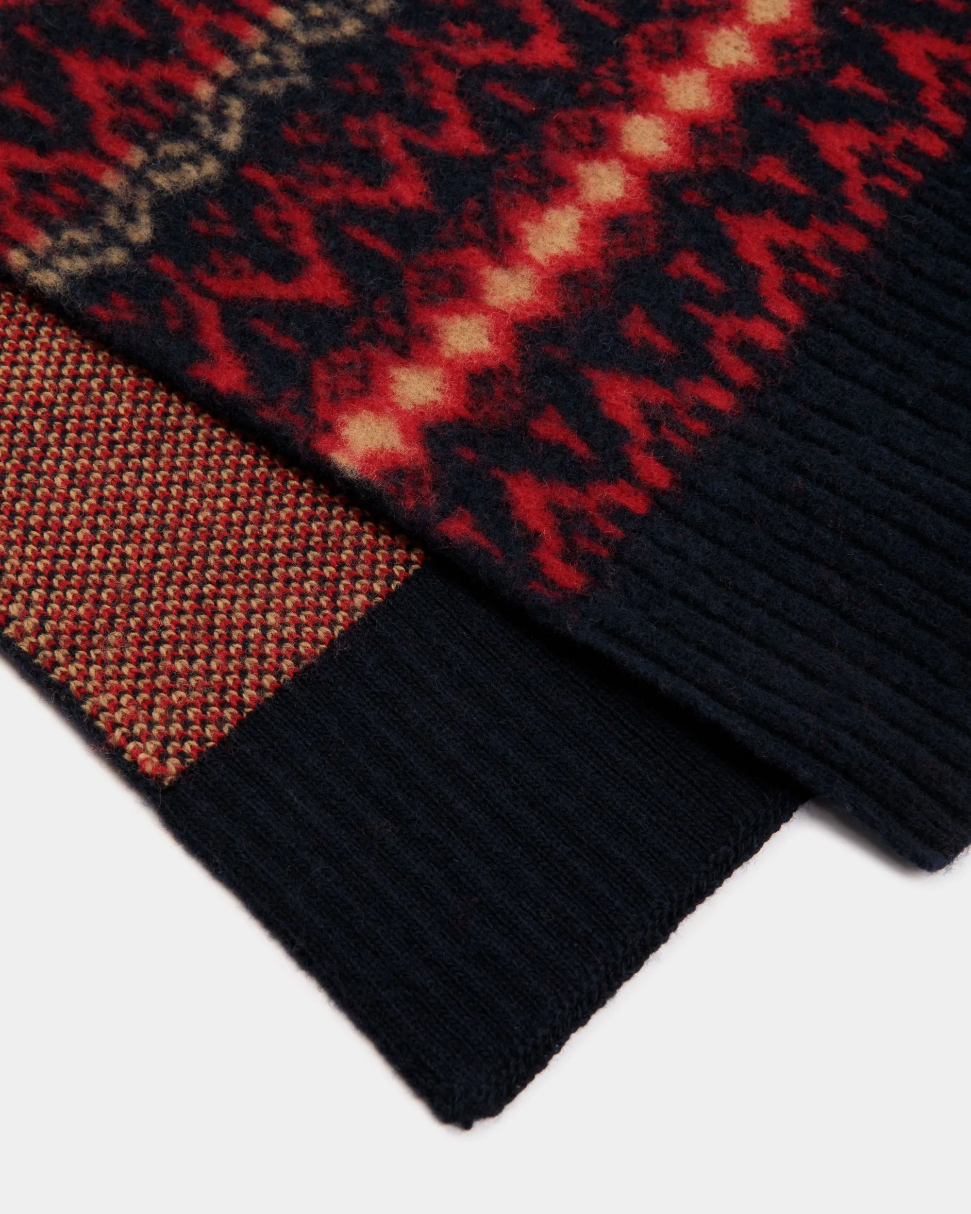 Scarf In Multicolor Wool 