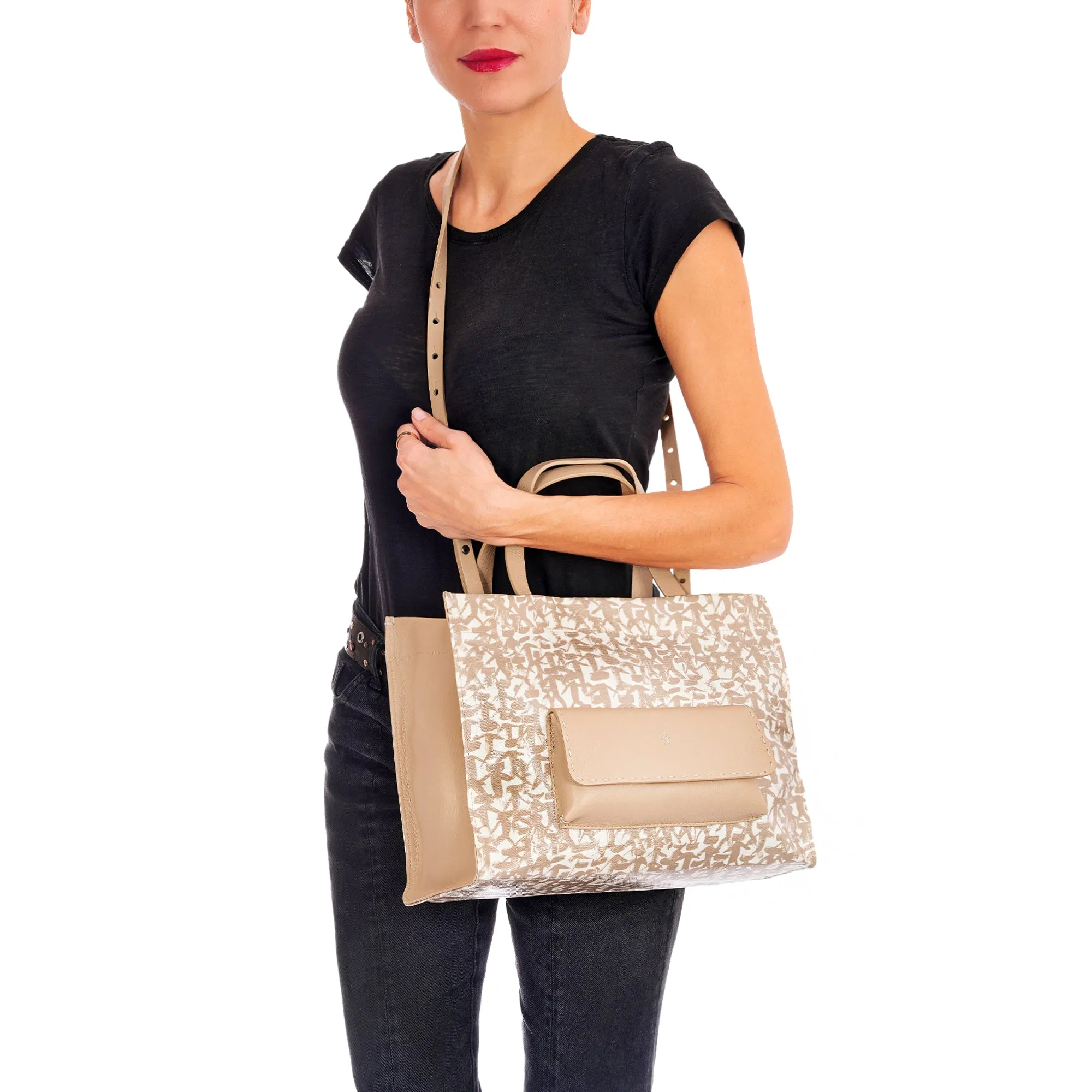 Shopping Pocket M Omino Stand Out Beige