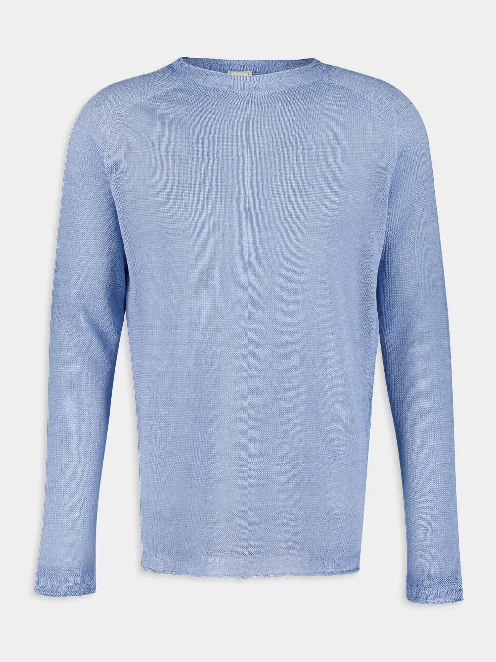 Sky Blue Linen Sweater