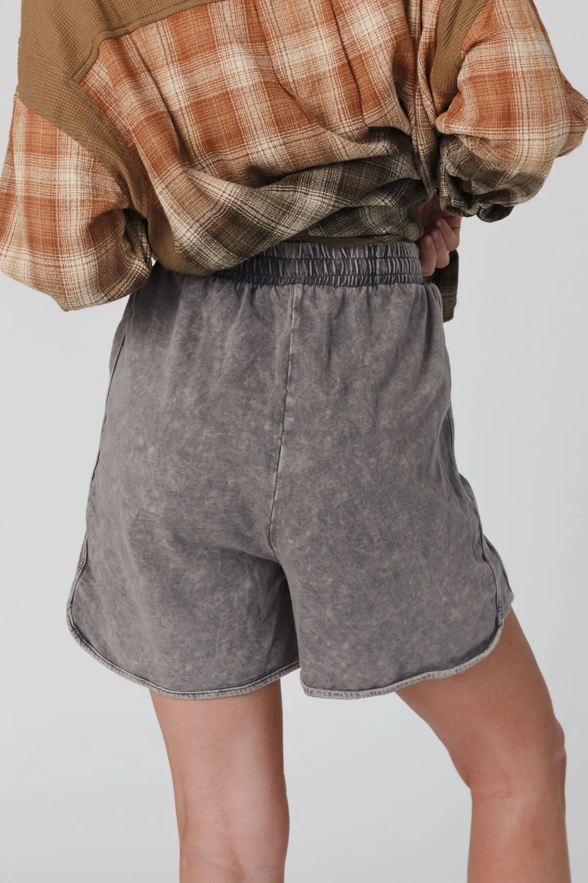 So Comfy Drawstring Shorts - Gray