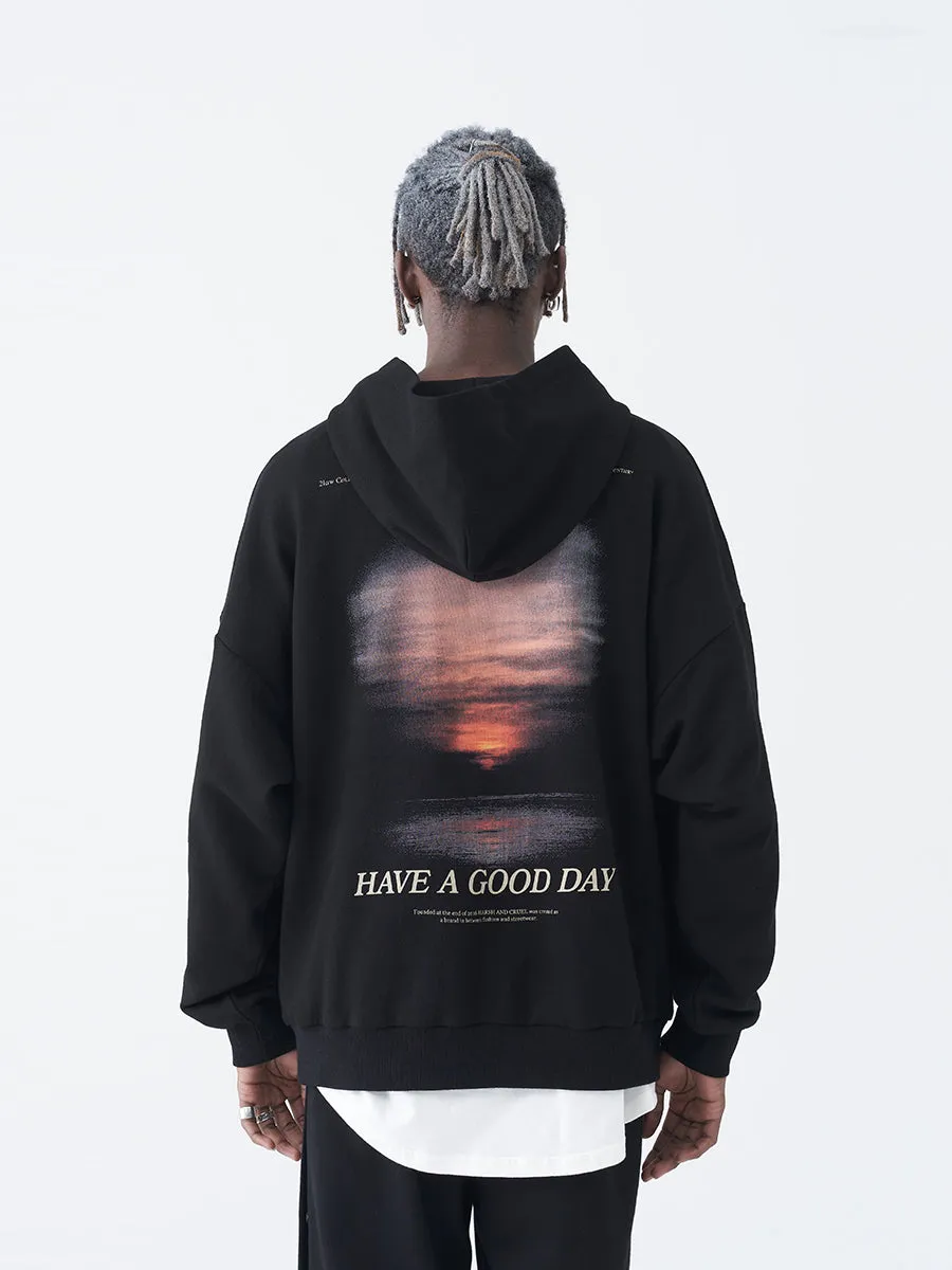 Sunset Landscape Hoodie