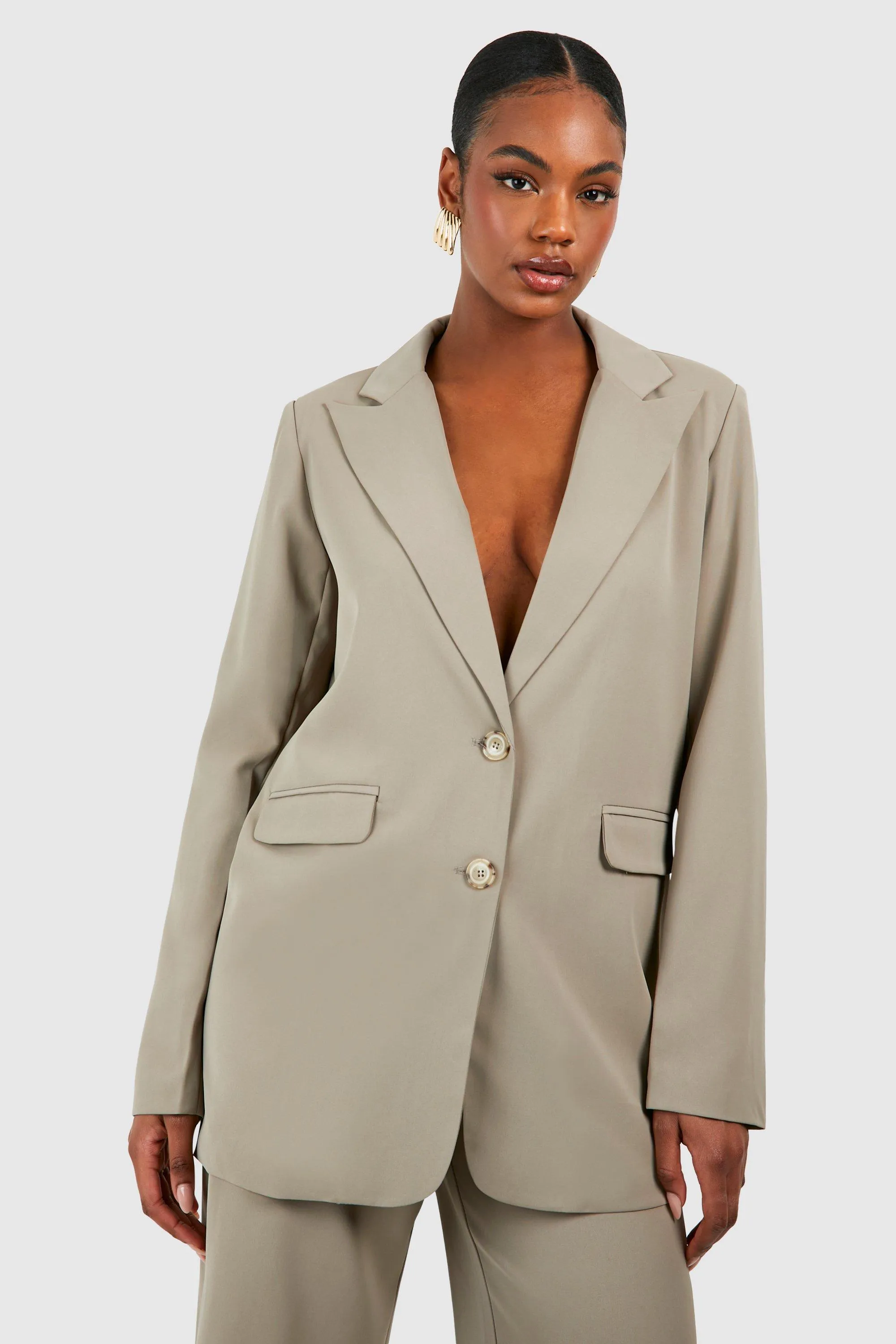 Tall Woven Oversized Tailored Blazer