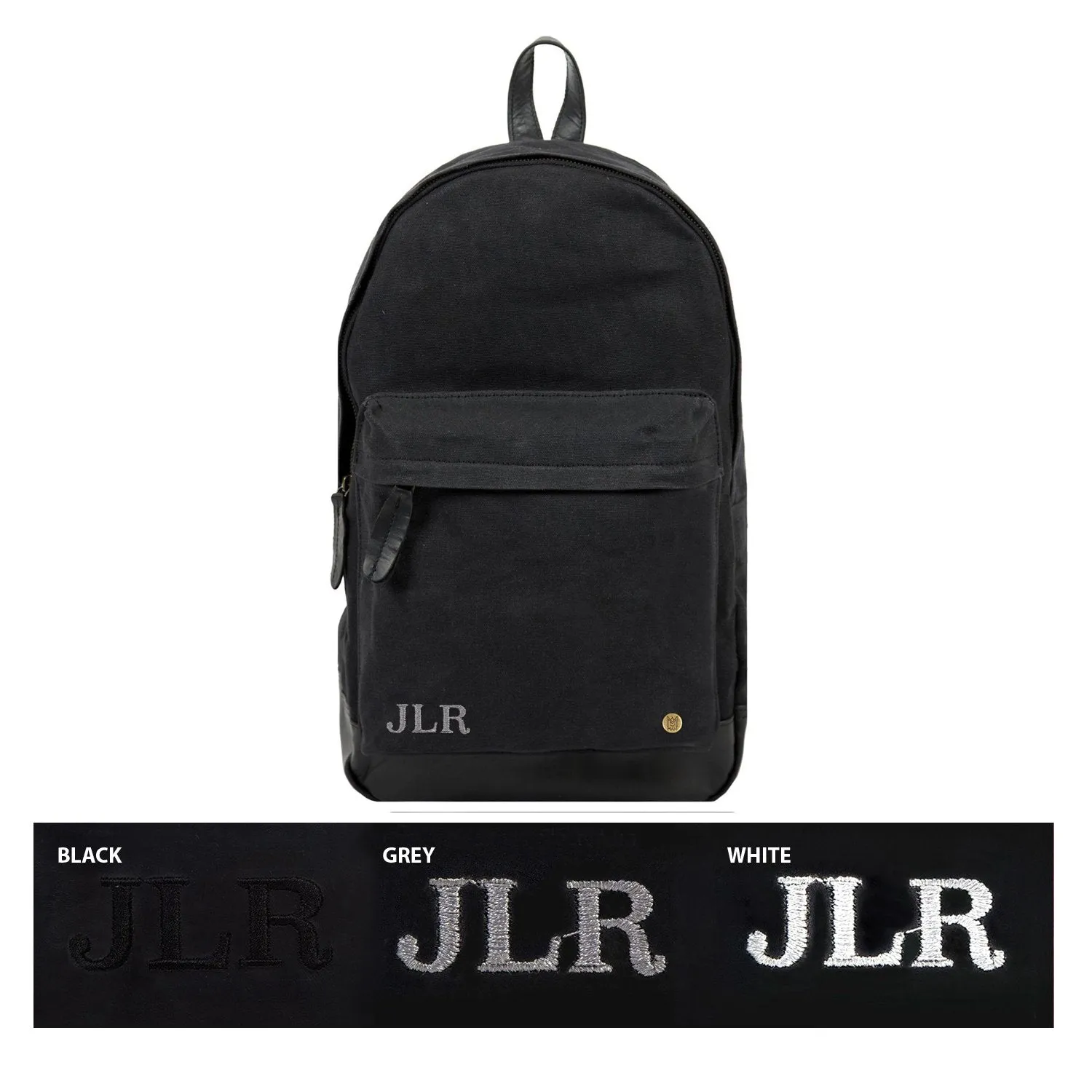 The Classic Backpack - Black Canvas