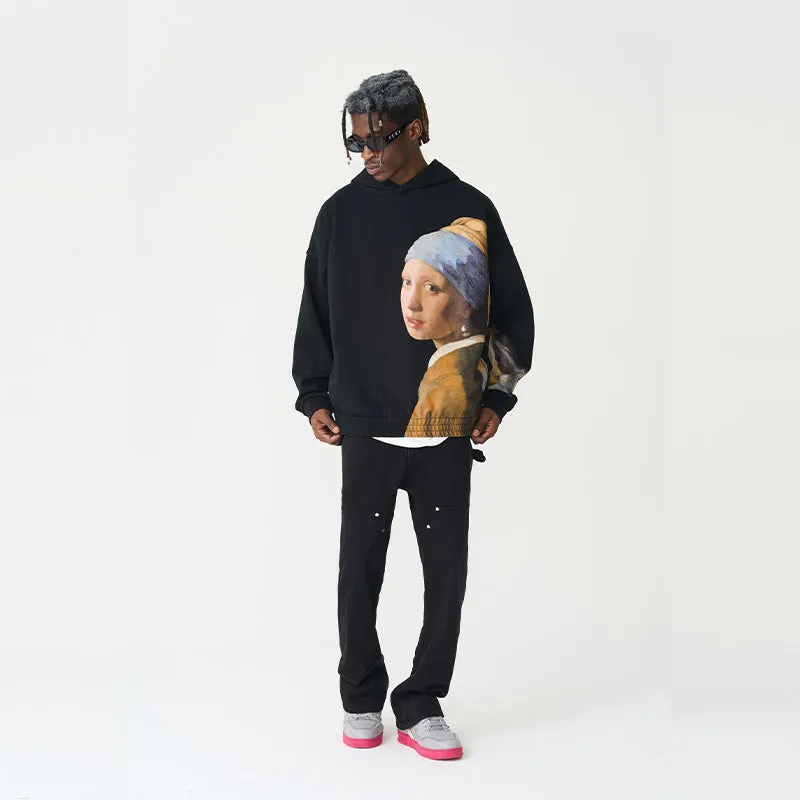 The Girl With The Pearl Earring Printed Hoodie