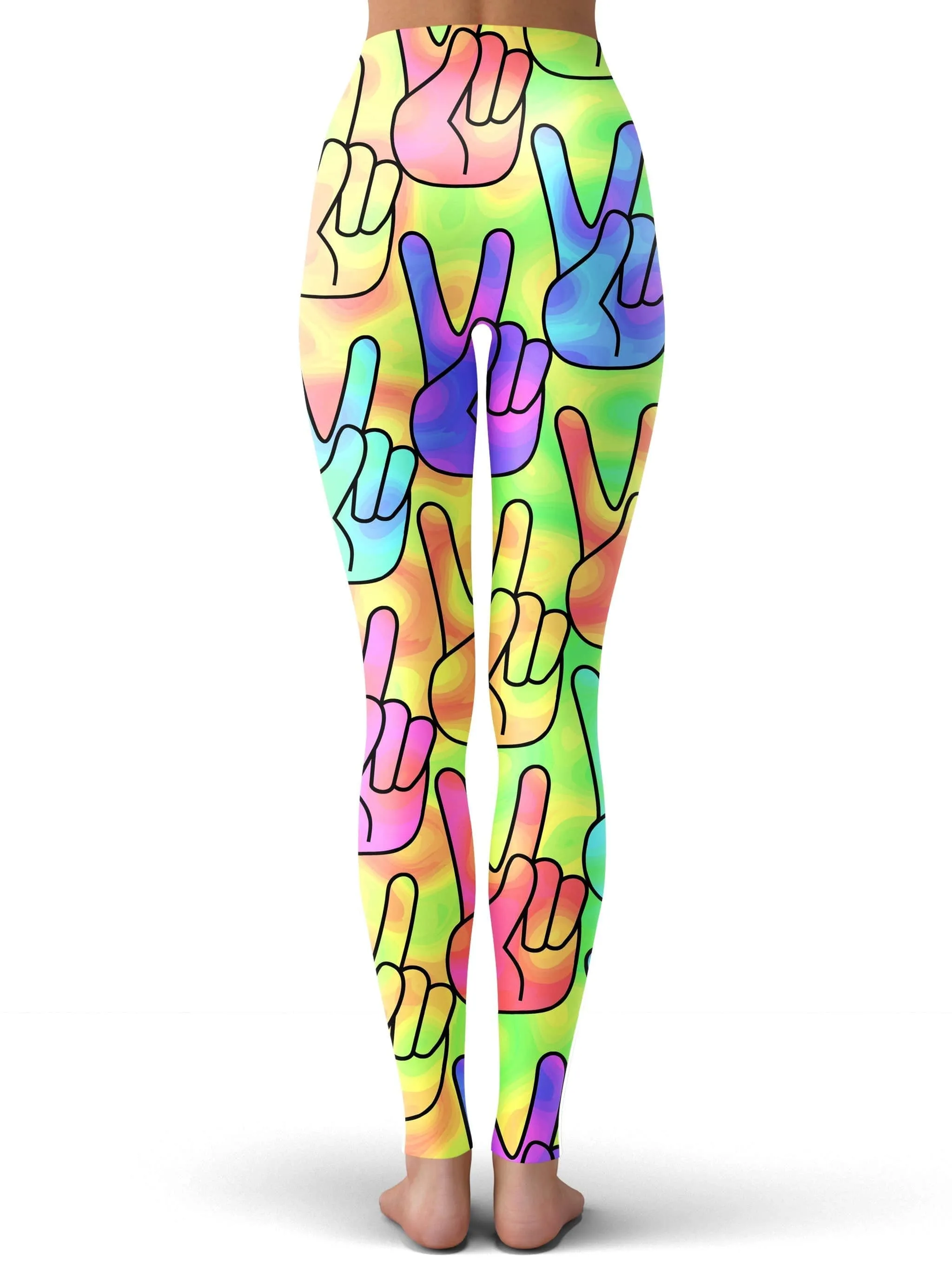 Trippy Peace Signs Leggings