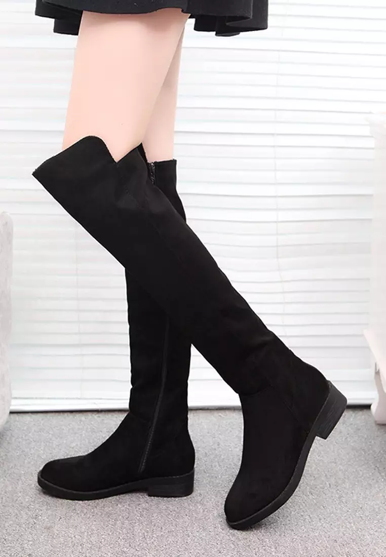 Twenty Eight Shoes VANSA Comfortable Elastic Over Knee Boot VSW-BK5