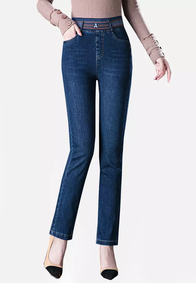 Twenty Eight Shoes VANSA Fashion High Stretch Fleece Jeans VCW-P6272.V