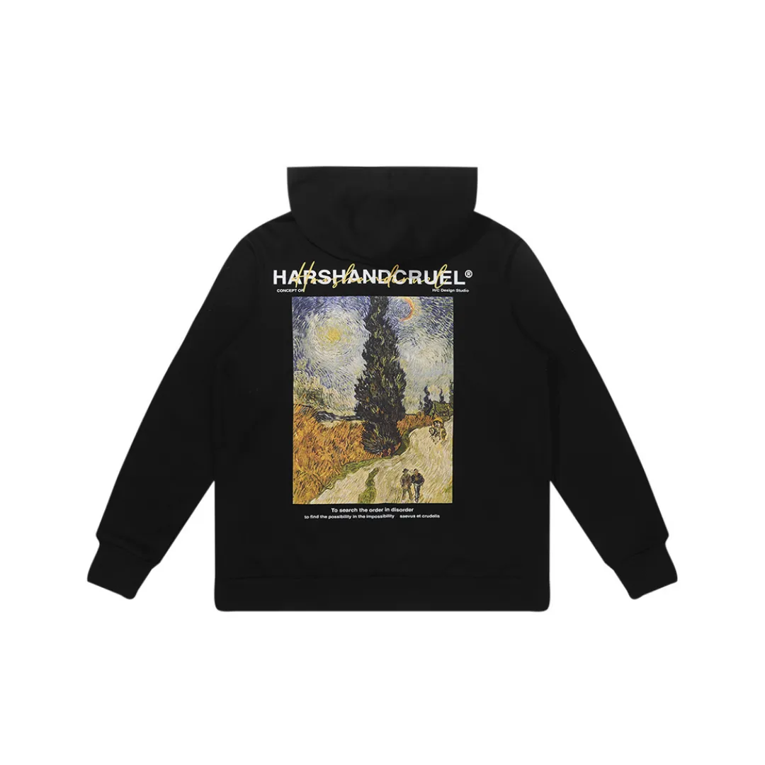 Van Ghog Cypress Oil Painting Hoodie