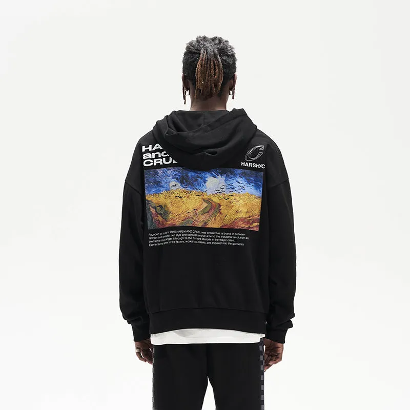 Van Ghog Field Oil Painting Hoodie