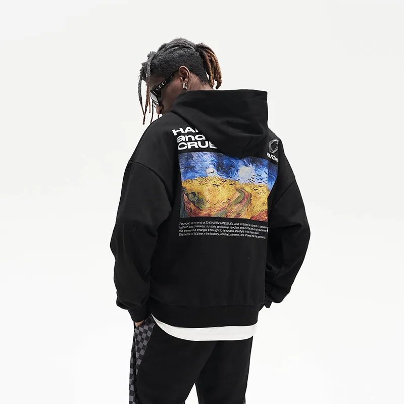 Van Ghog Field Oil Painting Hoodie