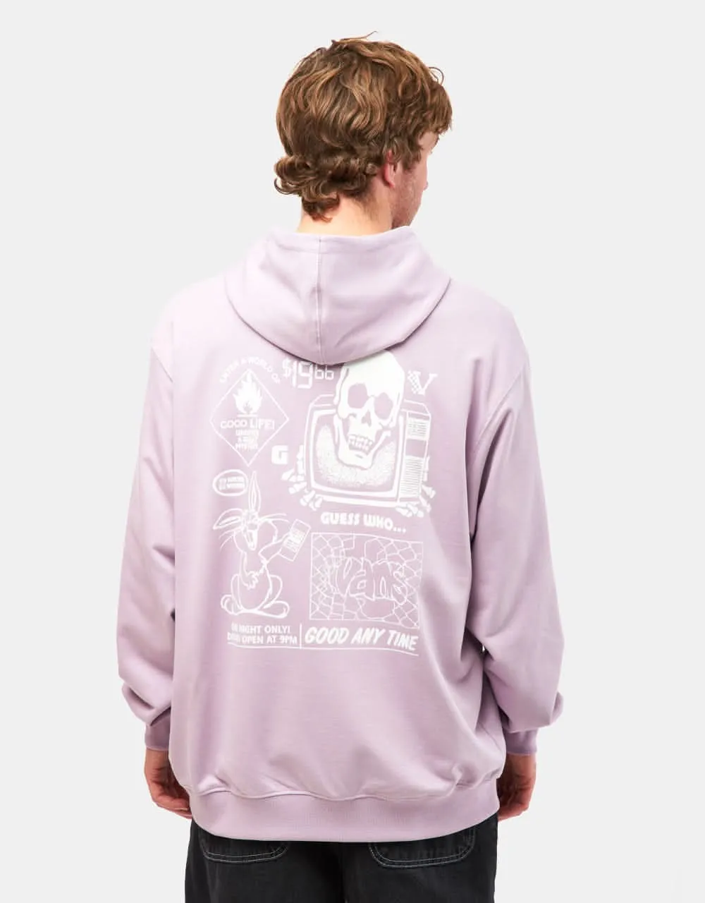 Vans Crazy Eddy 66 Loose Pullover Hoodie - Lavender Mist