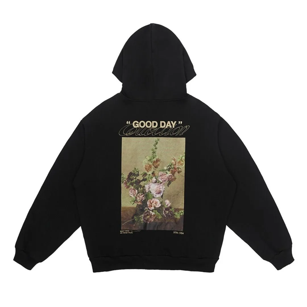 Vintage Oil Painting Logo Hoodie