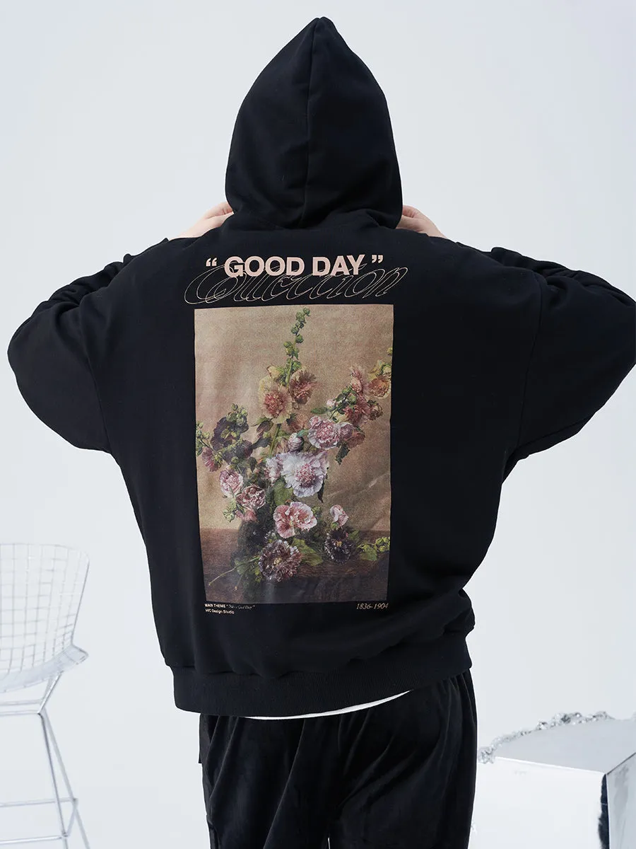 Vintage Oil Painting Logo Hoodie