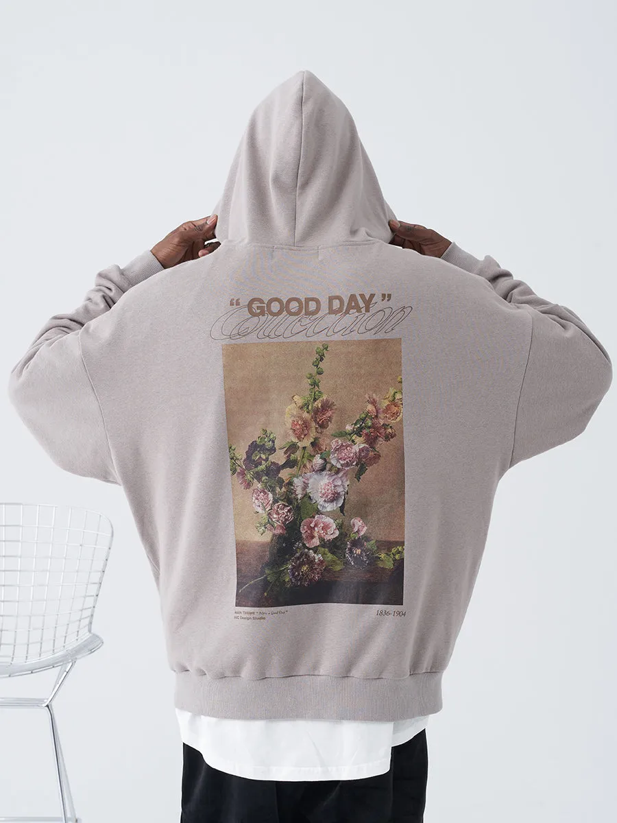 Vintage Oil Painting Logo Hoodie