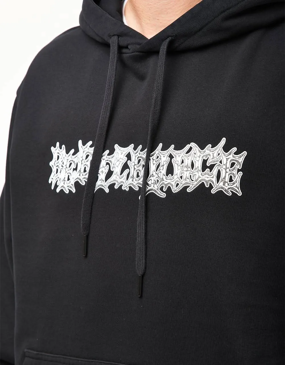 Welcome x Beetlejuice Qualified Pigment-Dyed Pullover Hoodie - Black