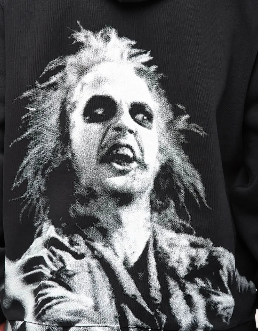 Welcome x Beetlejuice Qualified Pigment-Dyed Pullover Hoodie - Black