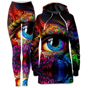 Window to the Soul Hoodie Dress and Leggings Combo