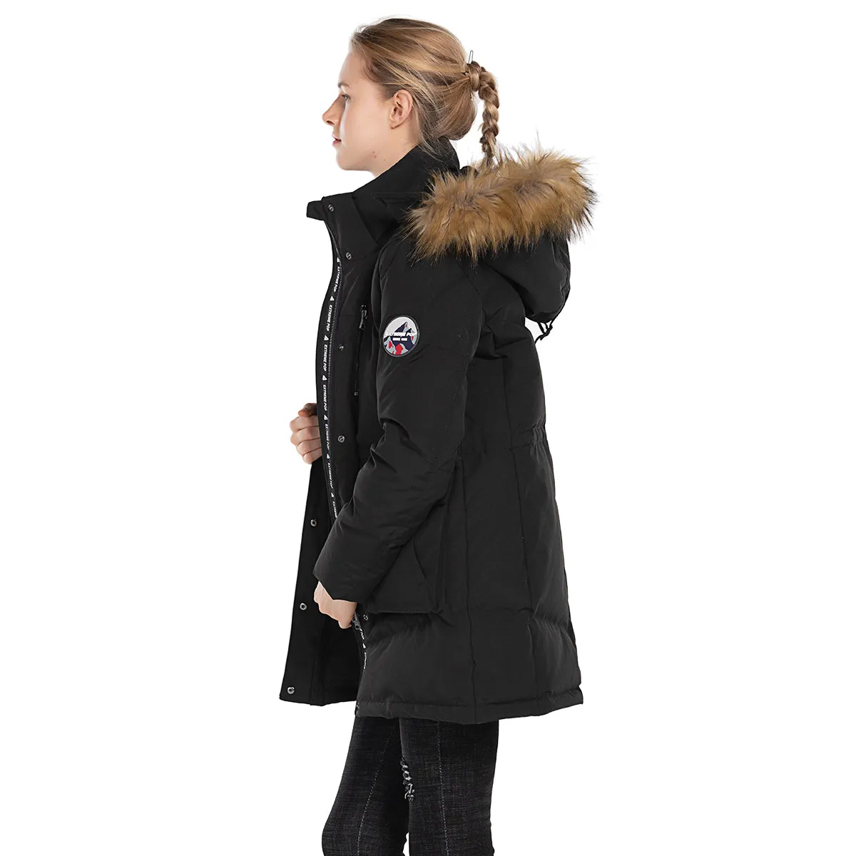 Women's Parka Jacket Goose Down Windbreaker