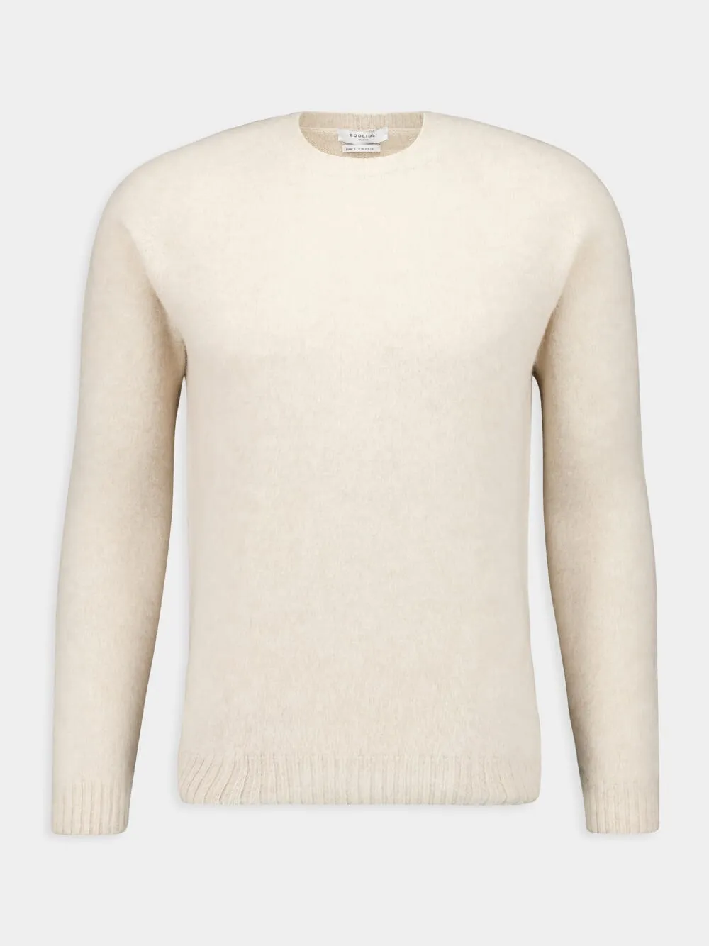 Wool and Cashmere Beige Sweater