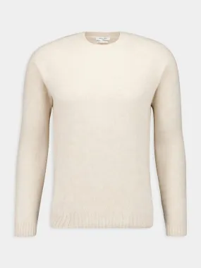 Wool and Cashmere Beige Sweater