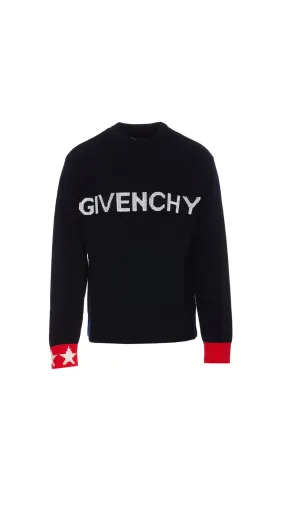 Wool Knitwear - Black/Red