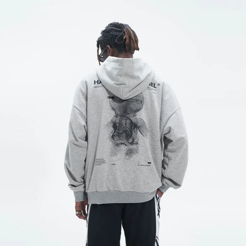 X-Ray Doll Printed Hoodie