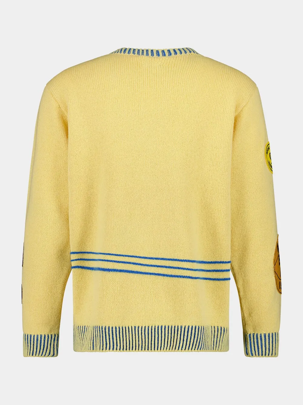 Yellow Jockey Hand-Loomed Sweater