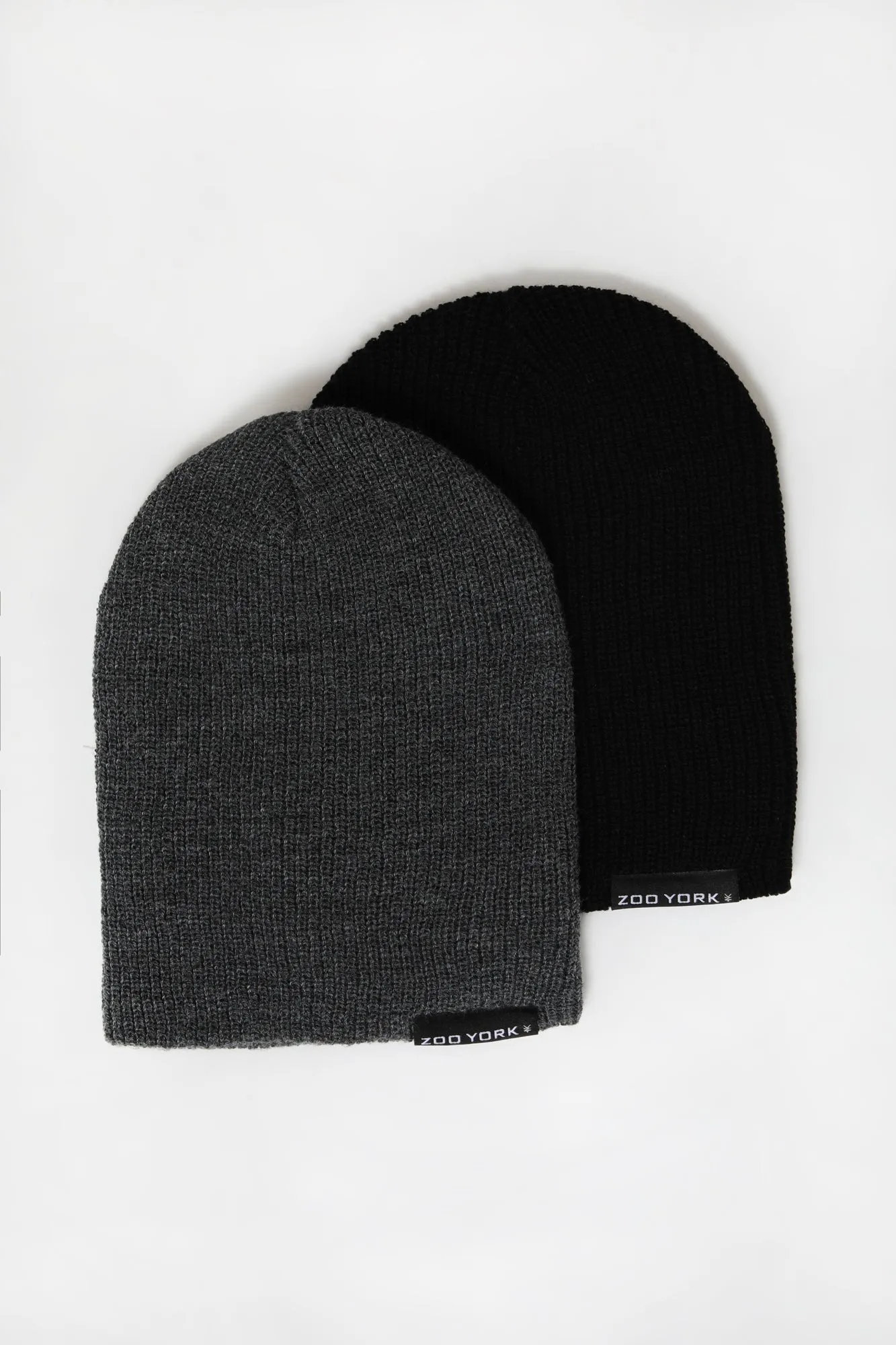 Zoo York Mens Slouch Beanie 2-Pack